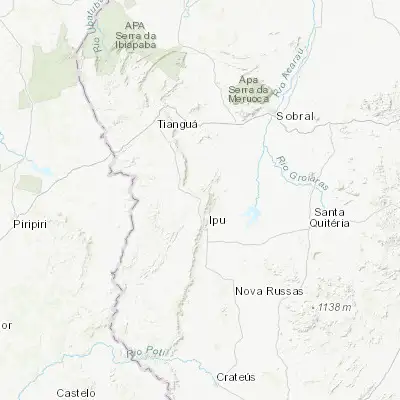 Map showing location of Guaraciaba do Norte (-4.166940, -40.747500)
