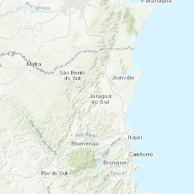 Map showing location of Guaramirim (-26.473060, -49.002780)