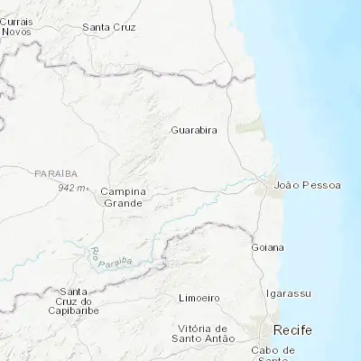Map showing location of Gurinhém (-7.123890, -35.424440)