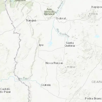 Map showing location of Hidrolândia (-4.408060, -40.437780)