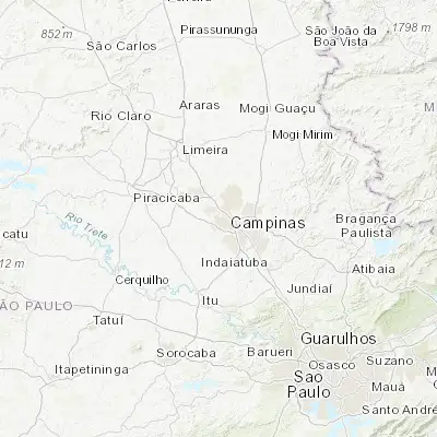 Map showing location of Hortolândia (-22.858330, -47.220000)