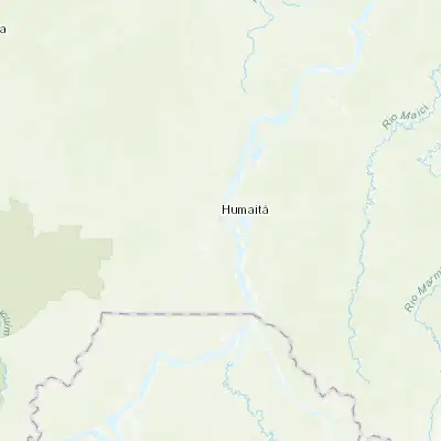 Map showing location of Humaitá (-7.516510, -63.031050)
