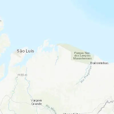 Map showing location of Humberto de Campos (-2.598330, -43.461110)