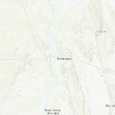 Map showing location of Ibotirama (-12.185280, -43.220560)