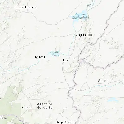 Map showing location of Icó (-6.401110, -38.862220)