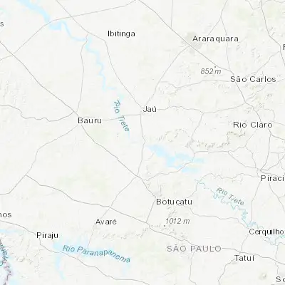 Map showing location of Igaraçu do Tietê (-22.509170, -48.557780)