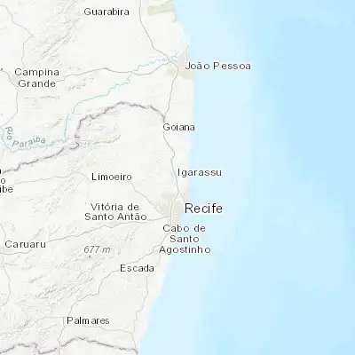 Map showing location of Igarassu (-7.834170, -34.906390)