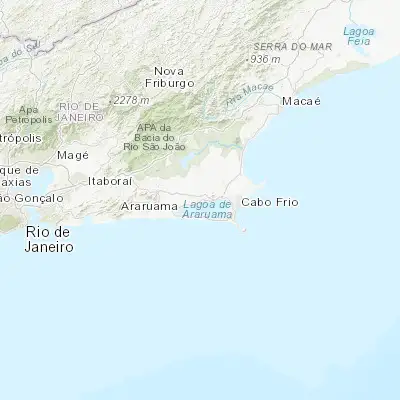 Map showing location of Iguaba Grande (-22.839170, -42.228890)