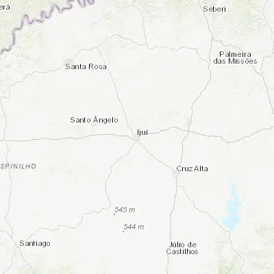 Map showing location of Ijuí (-28.387780, -53.914720)