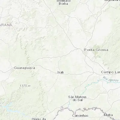 Map showing location of Imbituva (-25.230000, -50.604440)