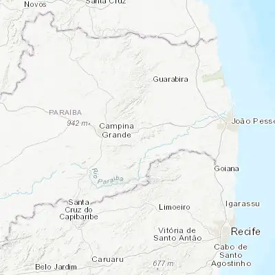 Map showing location of Ingá (-7.280830, -35.604440)
