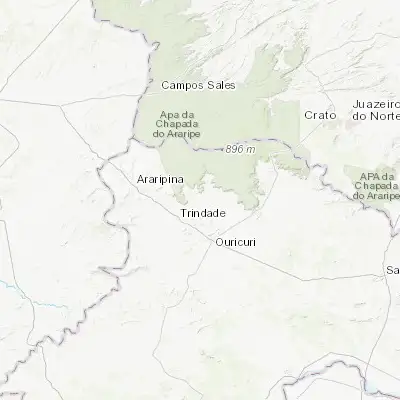Map showing location of Ipubi (-7.651940, -40.148890)
