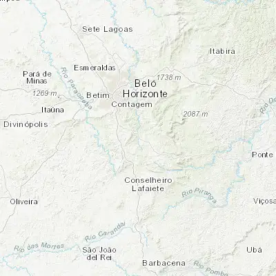 Map showing location of Itabirito (-20.253330, -43.801390)