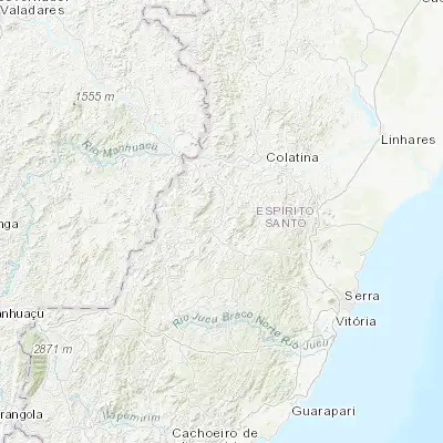 Map showing location of Itaguaçu (-19.801940, -40.855560)
