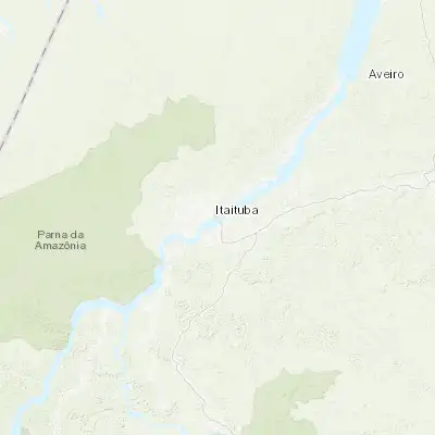 Map showing location of Itaituba (-4.276110, -55.983610)