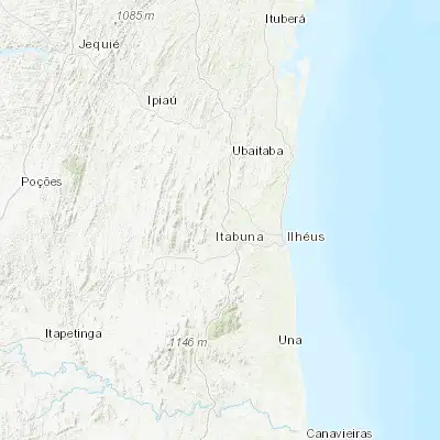 Map showing location of Itajuípe (-14.678060, -39.375000)
