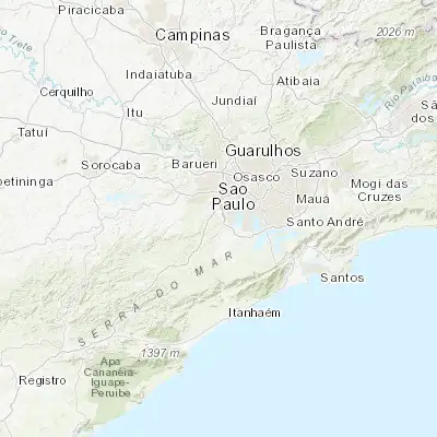 Map showing location of Itapecerica da Serra (-23.716940, -46.849170)