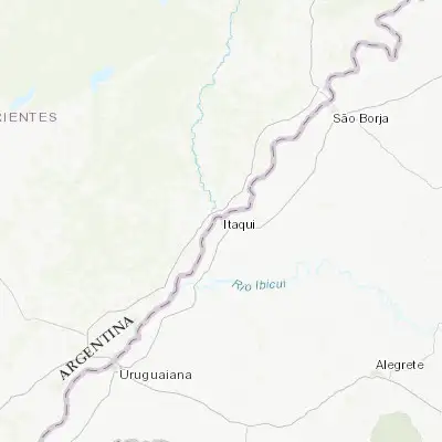 Map showing location of Itaqui (-29.125280, -56.553060)