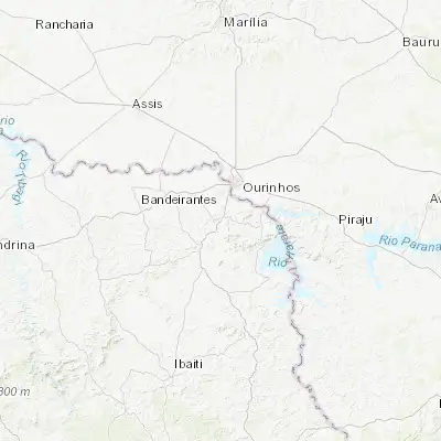 Map showing location of Jacarezinho (-23.160560, -49.969440)