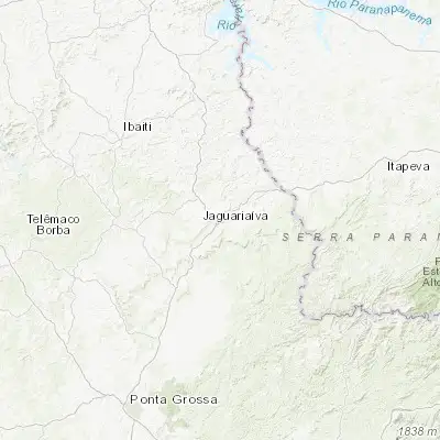 Map showing location of Jaguariaíva (-24.244230, -49.709320)