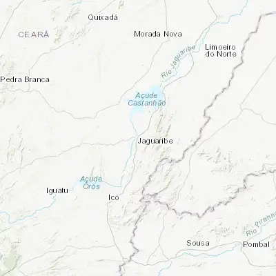 Map showing location of Jaguaribe (-5.890560, -38.621940)