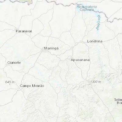 Map showing location of Jandaia do Sul (-23.603060, -51.643330)