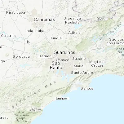 Map showing location of Jardim Paulista (-23.566750, -46.664390)