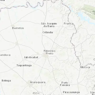 Map showing location of Jardinópolis (-21.017780, -47.763890)