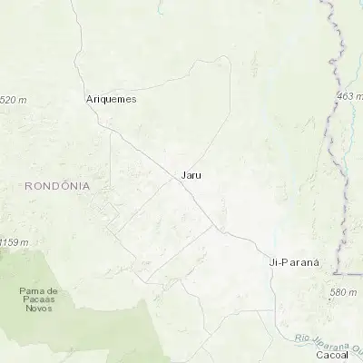 Map showing location of Jaru (-10.438890, -62.466390)