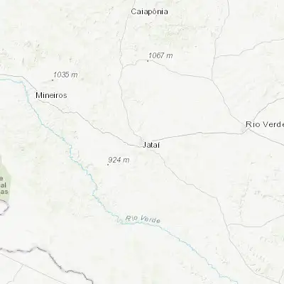 Map showing location of Jataí (-17.879390, -51.721660)