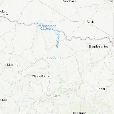 Map showing location of Jataizinho (-23.254170, -50.980000)