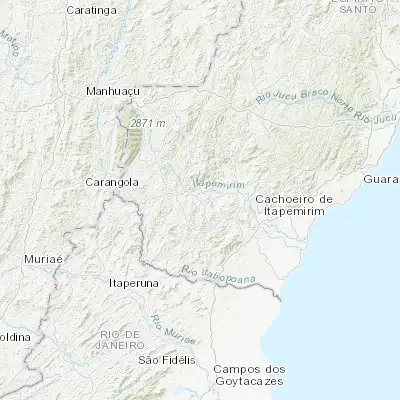 Map showing location of Jerônimo Monteiro (-20.789440, -41.395000)