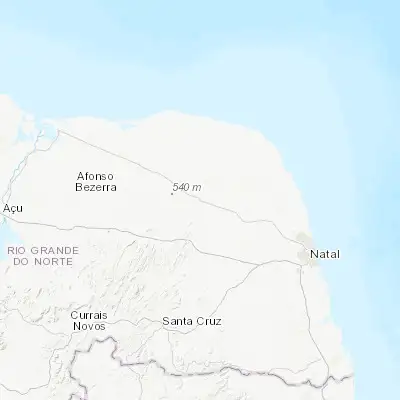 Map showing location of João Câmara (-5.537500, -35.819720)