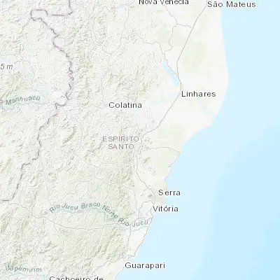 Map showing location of João Neiva (-19.757500, -40.385560)