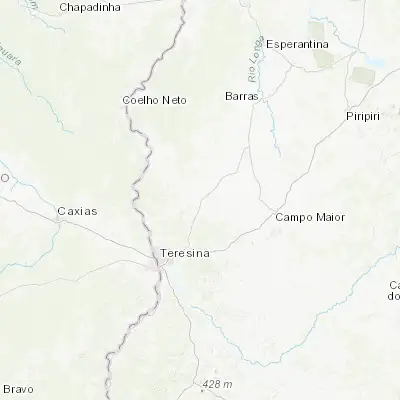 Map showing location of José de Freitas (-4.756390, -42.575560)