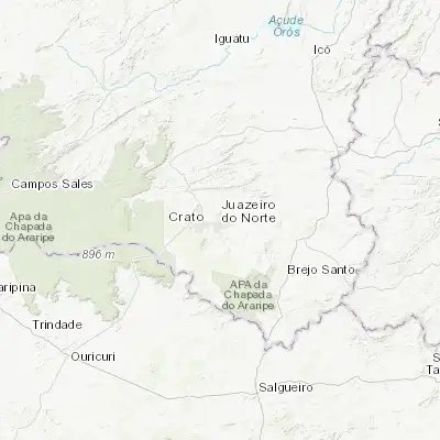 Map showing location of Juazeiro do Norte (-7.213060, -39.315280)