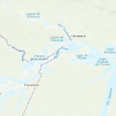 Map showing location of Juruti (-2.152220, -56.092220)