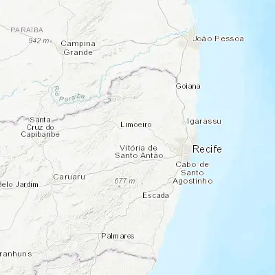 Map showing location of Lagoa do Itaenga (-7.936110, -35.290280)