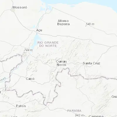 Map showing location of Lagoa Nova (-6.100000, -36.483330)