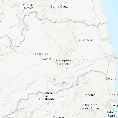 Map showing location of Lagoa Seca (-7.170830, -35.853610)