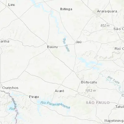 Map showing location of Lençóis Paulista (-22.598610, -48.800280)