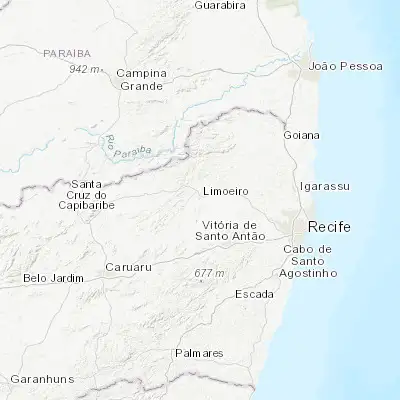 Map showing location of Limoeiro (-7.874720, -35.450280)