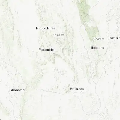 Map showing location of Livramento do Brumado (-13.651450, -41.845640)