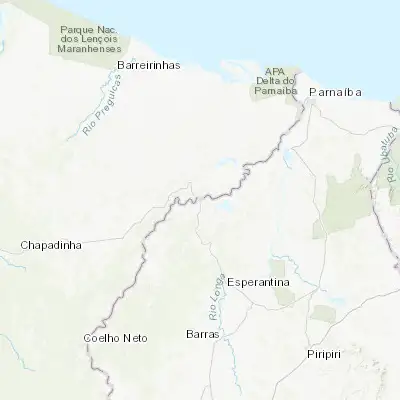 Map showing location of Luzilândia (-3.457780, -42.370280)