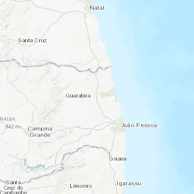 Map showing location of Mamanguape (-6.838610, -35.126110)