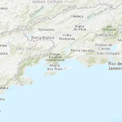 Map showing location of Mangaratiba (-22.959720, -44.040560)