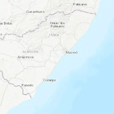 Map showing location of Marechal Deodoro (-9.710280, -35.895000)