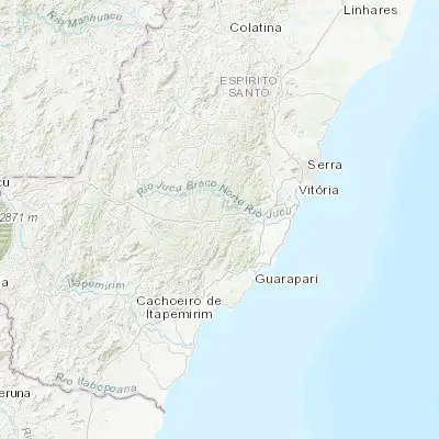 Map showing location of Marechal Floriano (-20.412780, -40.683060)