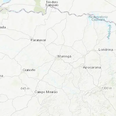 Map showing location of Maringá (-23.425280, -51.938610)