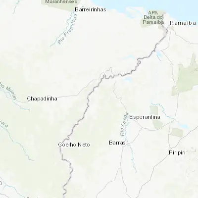 Map showing location of Matias Olímpio (-3.715830, -42.555560)